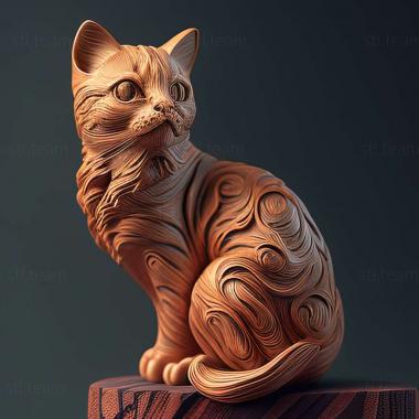 3D model Cat (STL)